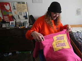 19-year-old Bryson Bolianatz, who is a wheelchair user due to cerebral palsy, has created a clothing brand called Best Legs Supply Company in order to give people a sense of pride when it comes to disabilities. Photo taken in Saskatoon, SK on Tuesday, October 20, 2020.
Saskatoon StarPhoenix / Michelle Berg