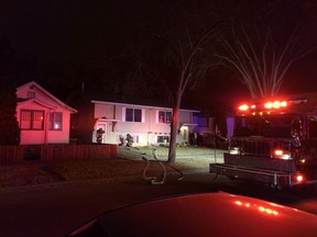 Saskatoon Fire Department says an early morning house fire was caused by unattended cooking.
Photo supplied by Saskatoon Fire Department