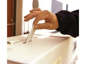 election ballot box voting