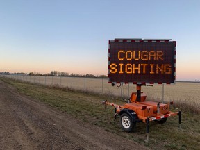 The Sutherland dog park was closed until further notice on Oct. 1, 2020 as conservation officers were investigating a possible cougar sighting.