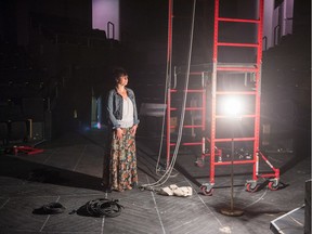 Jaime Boldt, executive director of the Globe Theatre, stands in the theatre's performance space in Regina.