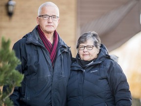 Lou, left, and Linda Van De Vorst lost their son, daughter-in-law and two grandchildren (Jordan, Chanda, Kamryn and Miguire) when they were killed by an impaired driver in 2016.. Photo taken in Saskatoon, SK on Friday, November 27, 2020.
