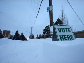 The Saskatoon civic election went ahead as scheduled Monday despite the weekend blizzard.