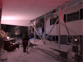 Saskatoon firefighters responded to a house fire at a fourplex on the 300 block of Avenue Y.