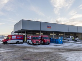 Canada Post's mail processing plant in Saskatoon, Saskatchewan.