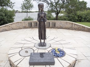 Located on the grounds of the Saskatchewan Legislative Building, the haunting statue, "Bitter Memories of Childhood" commemorates the millions who lost their lives during the Holodomor Ukrainian Famine-Genocide of 1932-1933. (Photo: Postmedia)