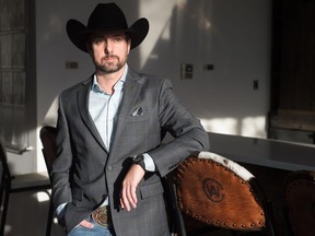 Chris Lane, CEO of Canadian Western Agribition, stands in the Agribition office at Evraz Place in Regina, Saskatchewan on Nov 18, 2020.