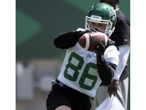 Global receiver Max Zimmerman re-signed with the Saskatchewan Roughriders on Tuesday.