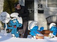 Longtime Murphy Crescent homeowners Dale and Wanda Peckenpaugh founded Saskatoon's "Smurphy Crescent" in 1981 and have been putting up their holiday-themed Smurf display ever since.