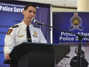 Jason Stonechild, most recently the deputy chief of the Prince Albert Police Service, announced his retirement in December 2020 after a 28-year career in policing. (Jayda Noyes / Prince Albert Daily Herald)