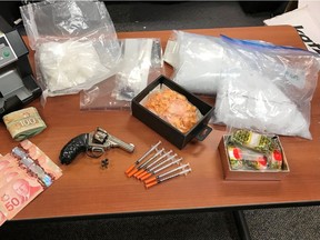 Officers seized 1,448 grams of methamphetamine, 476 grams of cocaine and enough fentanyl for 1,000 doses.