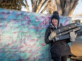 Eliza Doyle, who recently started the non-profit organization CAMP, which stands for Community Arts Mentorship Program, received a donation of more than 80 instruments for her organization from the children of late music teacher Everett Larson in Saskatoon.