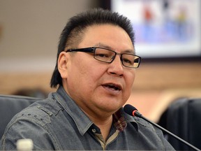 Star Blanket Cree Nation Chief Michael Starr, seen in 2013, said delays on long-term water advisories are "frustrating." (Saskatoon StarPhoenix)