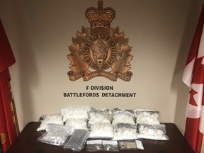 North Battleford RCMP reported seizing some 15 kg of crystal meth as part of a Dec. 7 bust that also netted about a kilogram of cocaine.