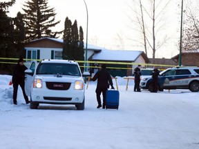SASKATOON, SK-- January 6/2021 - 0107 news homicide- The death of a woman in the early hours of January 6 in the 200 block of Wakaw Place is being investigated by the Saskatoon Police Service as a homicide. Photo taken in Saskatoon on Wednesday, January 6, 2021.