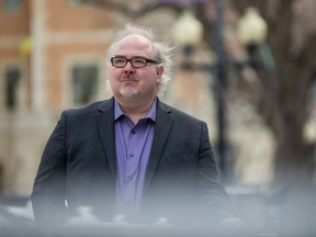 Kevin Tobin, the artistic director for the SaskTel Saskatchewan Jazz Festival, is pictured in downtown Saskatoon on Thursday, January 14, 2021.