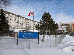 The Saskatchewan NDP has called for the Saskatchewan Health Authority to take over operations at Extendicare's Preston care home, where a COVID-19 outbreak was first declared Dec. 10, 2020. Photo taken in Saskatoon, SK on Tuesday, January 26, 2021.