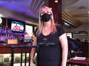 Mia Danakas-Weinkauf, the owner and manager of Mr. D's Stats Cocktails and Dreams in Regina, says she plans to fight a $14,000 ticket for allegedly violating COVID-19 restrictions. The Regina bar was one of three named publicly by the province on Tuesday, Jan. 26, 2021 as having received tickets for public health order violations. (Mia Danakas-Weinkauf)