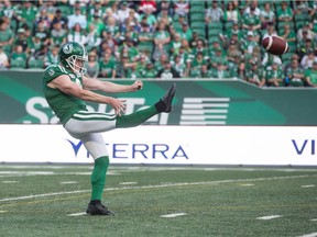 Punter Jon Ryan is returning for a second season with the Saskatchewan Roughriders.