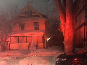 The Saskatoon Fire Department responded to a fatal house fire in the 200 block of Avenue N South shortly after 8 p.m. on Feb. 2, 2021. Photo provided by the Saskatoon Fire Department.
