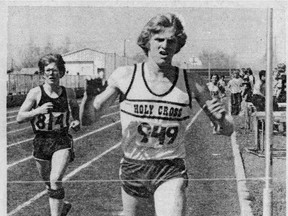 SASKATOON - Mike Babcock wins the junior boys' 3,000-m race at the city high-school track and field championship in 1979. He set a city record.