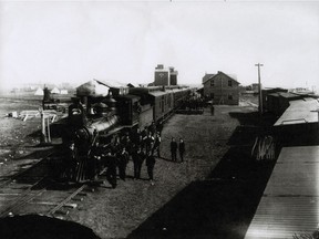 The Saskatoon train station (Provincial Archives of Saskatchewan R-B1754)