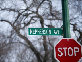 A historical researcher is asking Saskatoon city council to consider renaming McPherson Avenue, given its namesake's "egregious" policy decisions while serving as Prime Minister John A. Macdonald's minister of the interior.