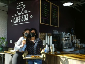 Mackenzie Smiroldo completed a lifelong dream by opening her own business, Cafe 303, with her mother Anita Smiroldo in downtown Saskatoon in the old Mystic Java location in November. Photo taken in Saskatoon on Wednesday March 24, 2021.