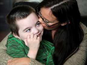 Leanne Wilson spends her days watching movies with her 8-year-old son Tanner who was diagnosed with a terminal illness when he was two years old.