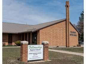 Fellowship Baptist Church was issued $14,000 fine in March for allegedly violating COVID-19 public health rules. Photo taken in Saskatoon, SK on Tuesday, April 27, 2021.