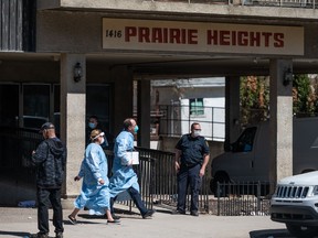The Saskatoon Fire Department closed the Prairie Heights condo building on May 6, 2021.