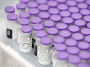 A supply of Pfizer's vaccine against COVID-19 is seen at Dekalb Pediatric Center, in Decatur, Ga., May 11, 2021.