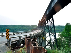 Effective June 16, the old bridge in Nipawin is closed to vehicle traffic. (Postmedia photo by Susan McNeil)