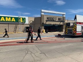 The Dollarama at Market Mall, where the Saskatoon fire department says a fire caused an estimated $100,000 in damages.