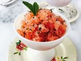 Watermelon, Lime and Mint Granita