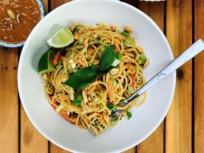 Noodle Salad in Spicy Peanut Sauce (Renee Kohlman, Supplied photo for Saskatoon StarPhoenix)