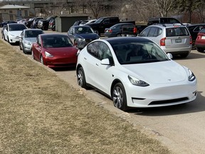 There are few electric vehicles on Saskatchewan roads and some argue government policies will prevent their numbers from increasing.