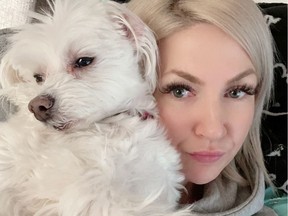 Melissa Buggs and her late dog, Jake.  (Melissa Bugs)