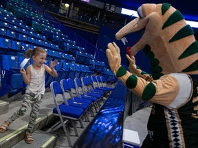 Fans were back in the stands at SaskTel Centre for Saskatoon Rattlers games after COVID-19 health restrictions eased. Photo taken in Saskatoon on July 12, 2021.