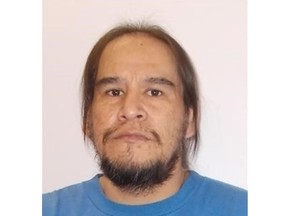 The Correctional Service of Canada says Eugene Desjarlais, 43, who is serving a two-year sentence at Willow Cree Healing Lodge, escaped at some point before 3:10 a.m. July 13, 2021. Uploaded July 13, 2021.