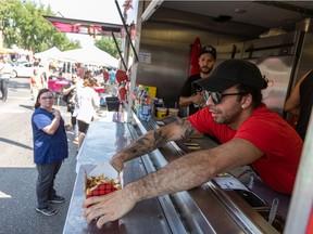 FoodTruck Wars returned to the streets of Saskatoon on Thursday. Located on Fourth Avenue and 22nd Street, the festival runs until Saturday.