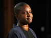 Green Party Leader Annamie Paul listens to a reporter's question at a news conference on Parliament Hill in Ottawa on June 16, 2021.