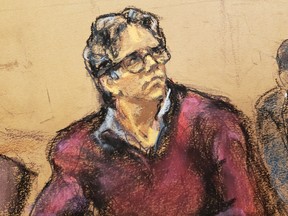 Nxivm leader Keith Raniere, facing charges including racketeering, sex trafficking and child pornography, appears in U.S. Federal Court in Brooklyn June 19, 2019.