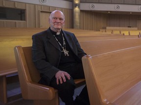 Bishop Mark Hagemoen at Holy Family Cathedral in Saskatoon on Feb. 16, 2018.