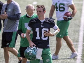 Roughriders quarterback Isaac Harker, 16, is known for his studious approach to football.
