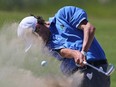 Kade Johnson, show here in this file photo, shoots out of the bunker at the 2016 Saskatchewan Junior Men's Golf Championship at Legends Golf Club in Warman.