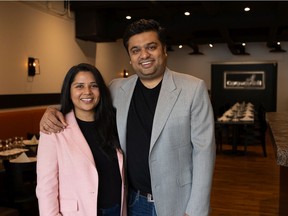 Harshini Bhaya and Akshat Bhaya moved from Regina to Saskatoon to open the first franchise Caraway Grill in downtown Saskatoon in February.