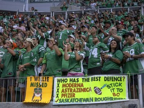 Opening of the Saskatchewan Roughriders season at Mosaic Stadium on Friday, August 6, 2021 in Regina.
TROY FLEECE / Regina Leader-Post