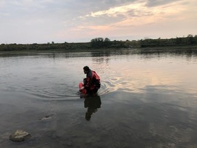 The Saskatoon Fire Department reported that a man was rescued from the South Saskatchewan River around 6:45 a.m. on Aug. 8, 2021.