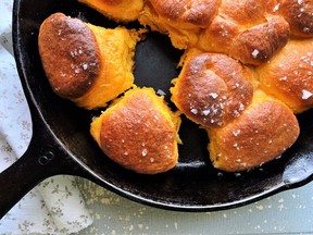 Sweet Potato Biscuit Rolls with Honey Butter Glaze
